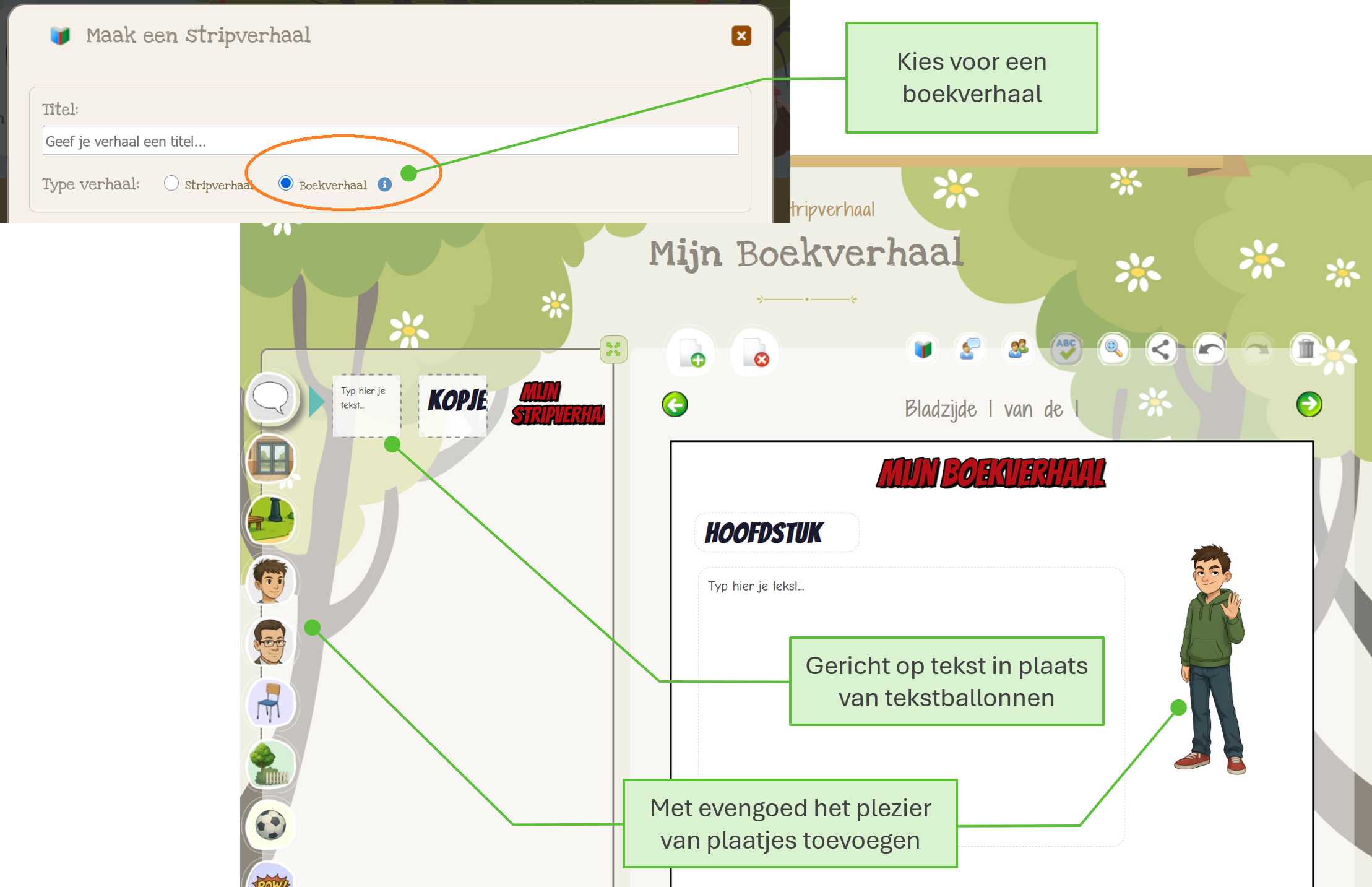 Strip of boekverhaal